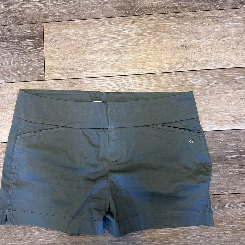 Calvin Klein Women's Green Shorts